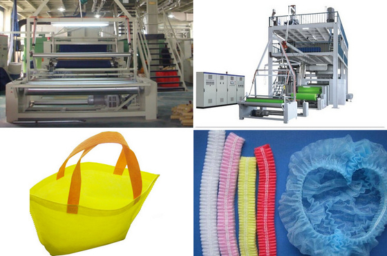 Fabbricazione automatica del tessuto di SMS pp Spunbond di produzione della borsa non tessuta della linea/attrezzatura